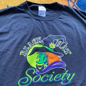 NWOT Black Hats Society Delta Crewneck Tee! Size Large. Preshrunk Cotton.
